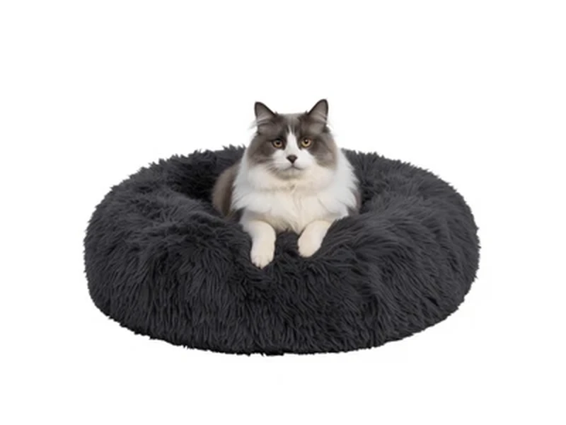 Long Plush Round Bed